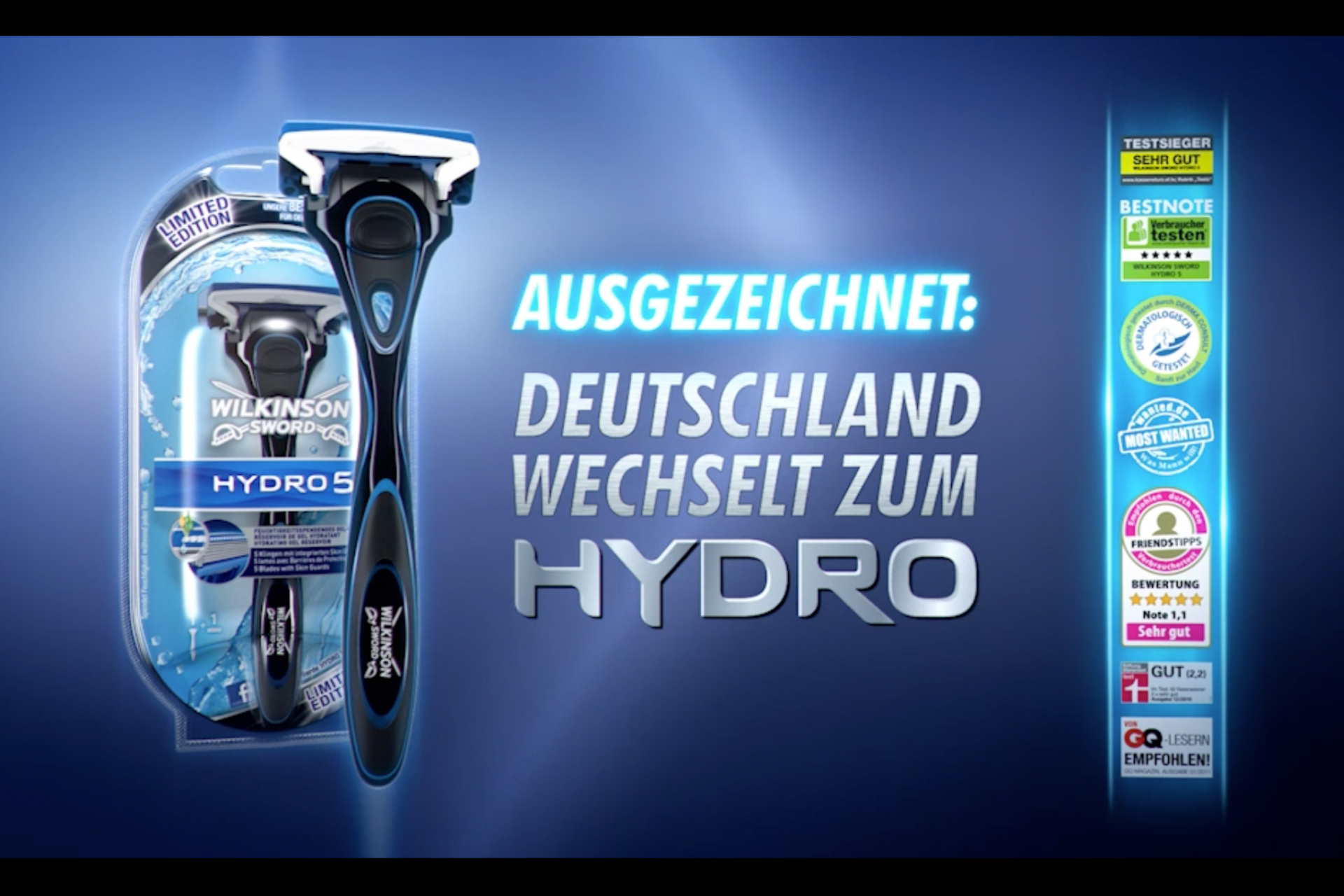 TVC: Wilkinson HYDRO "Deutschland wechselt zum HYDRO Promotion"